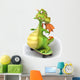 Green Dragon and Skateboard Wall Decal