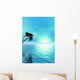Ocean and Palm Tree Wall Mural