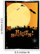 Halloween invitation or card in orange design Wall Mural