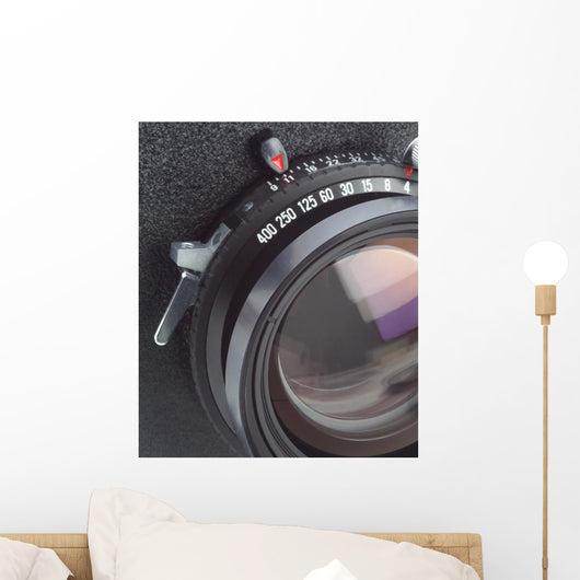Large Format Camera Lens in Macro Wall Mural