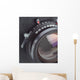 Large Format Camera Lens in Macro Wall Mural