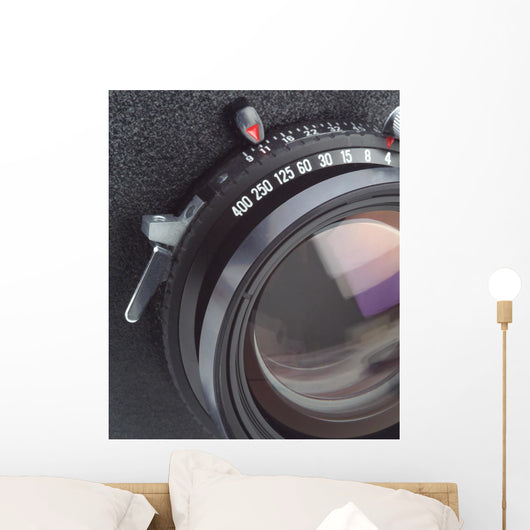 Large Format Camera Lens in Macro Wall Mural