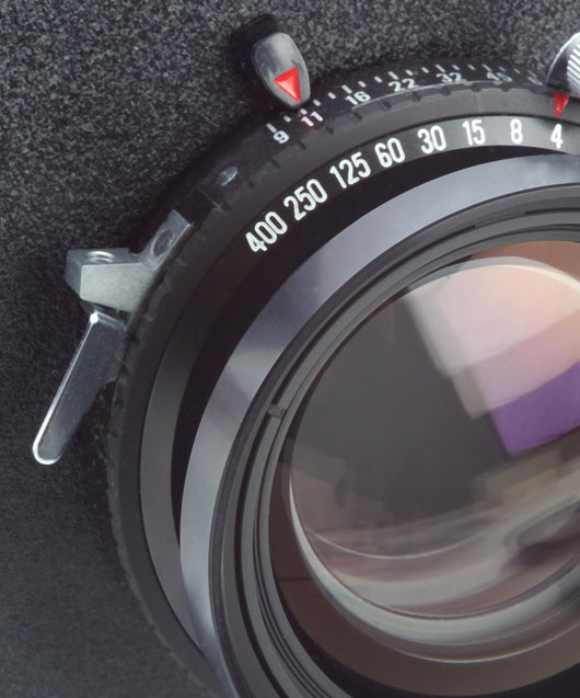 Large Format Camera Lens in Macro Wall Mural