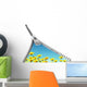 Flower Hidden behind Zip Wall Decal Design 2