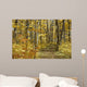 Yellow Fall Forest Path Wall Mural