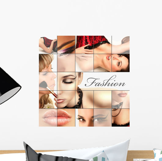 fashion collage Wall Mural