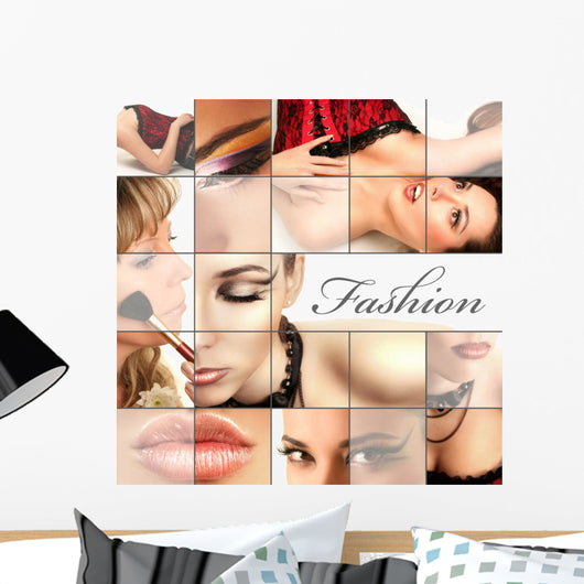 fashion collage Wall Mural