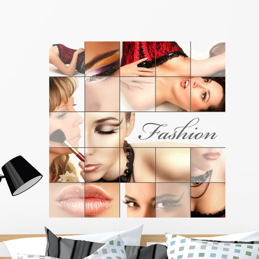 fashion collage Wall Mural