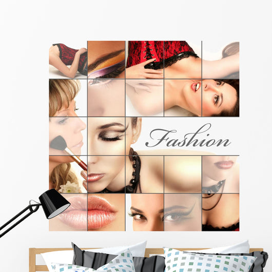 fashion collage Wall Mural