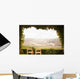 Vine Covered Patio and Chairs Overlooking the Country Wall Mural