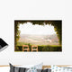 Vine Covered Patio and Chairs Overlooking the Country Wall Mural