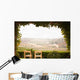Vine Covered Patio and Chairs Overlooking the Country Wall Mural