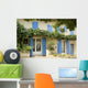 French House with window shutters Provence France Wall Mural