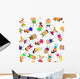 Vector Seamless with Kids Wall Decal