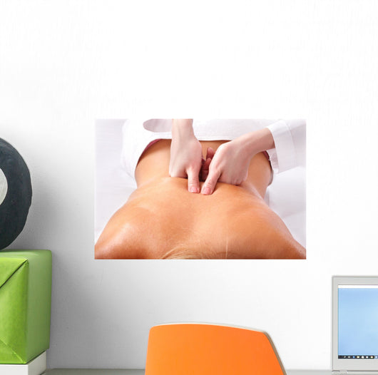 Massage of Female Back Spa Wall Mural