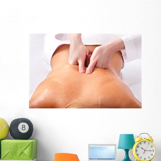 Massage of Female Back Spa Wall Mural