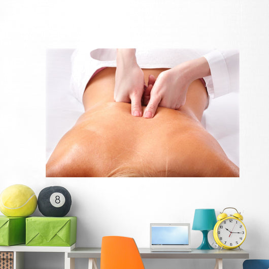 Massage of Female Back Spa Wall Mural