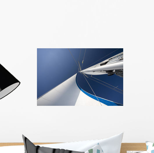 Sails and Mast Blue