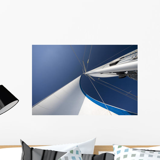 Sails and Mast Blue