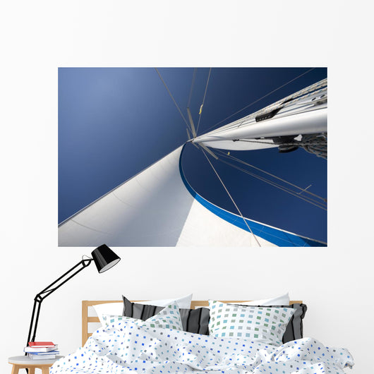Sails and Mast Blue