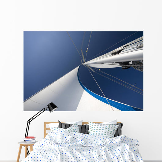 Sails and Mast Blue