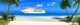 Cruise Ship and Tropical Wall Decal