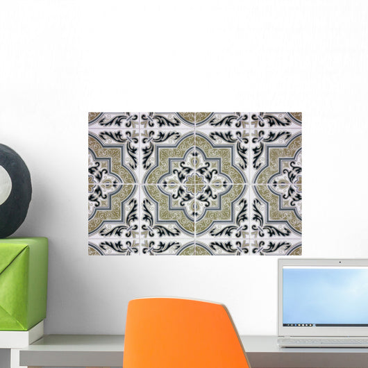 Ornamental Old Tiles Wall Mural