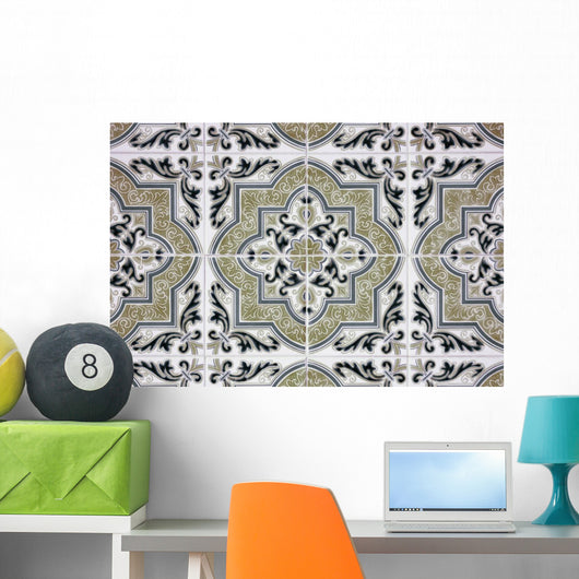 Ornamental Old Tiles Wall Mural