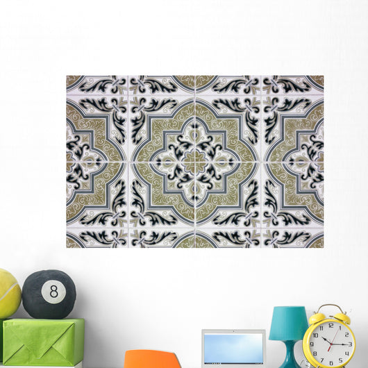 Ornamental Old Tiles Wall Mural