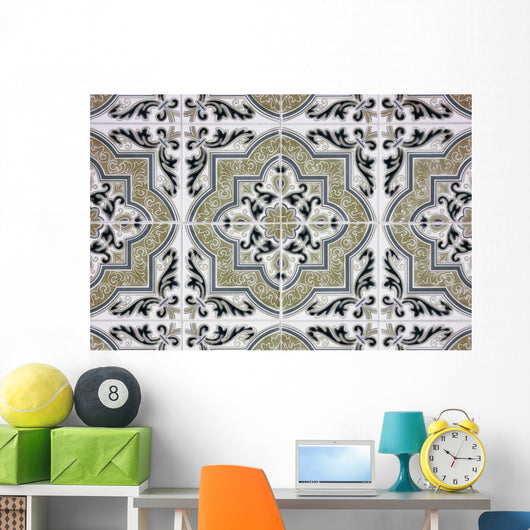 Ornamental Old Tiles Wall Mural