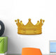 Golden Crown Front Wall Decal
