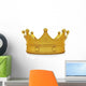 Golden Crown Front Wall Decal
