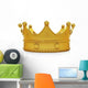Golden Crown Front Wall Decal