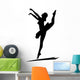 Dancing Girl Silhouette Wall Decal