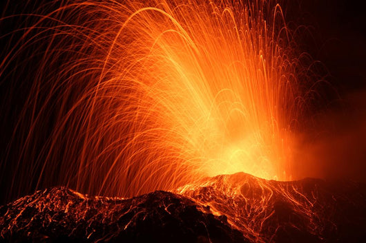 Eruption of the Volcano Stromboli Wall Mural