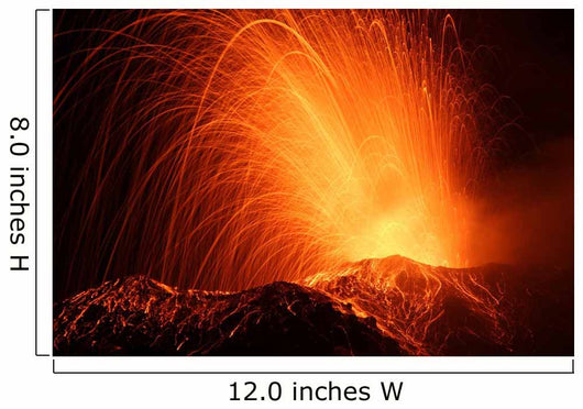 Eruption of the Volcano Stromboli Wall Mural