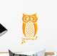 Hiboux Jaune Reflets Wall Decal
