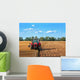 Tractors Working Field Wall Decal