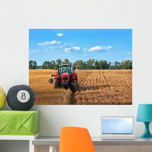 Tractors Working Field Wall Decal
