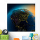Night view of North America from the satellite Wall Mural