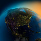 Night view of North America from the satellite Wall Mural