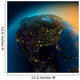 Night view of North America from the satellite Wall Mural