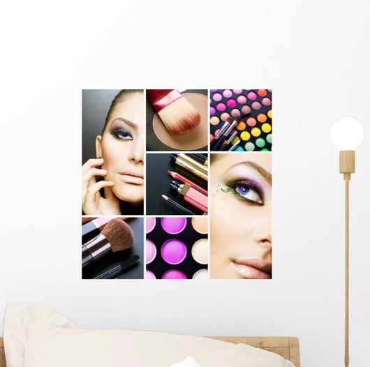 Makeup Collage Wall Mural