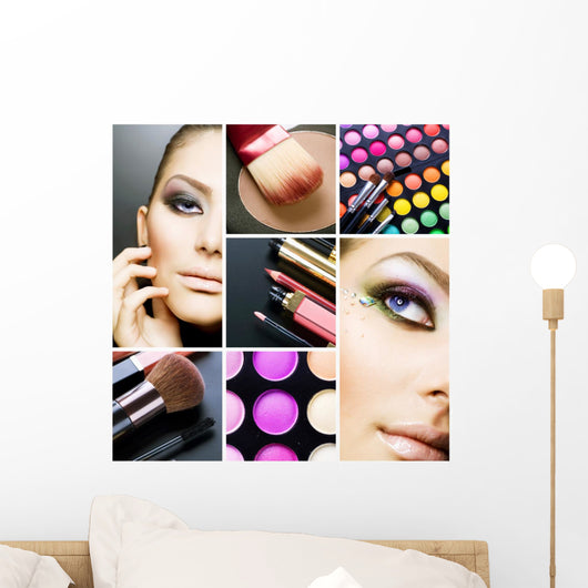 Makeup Collage Wall Mural