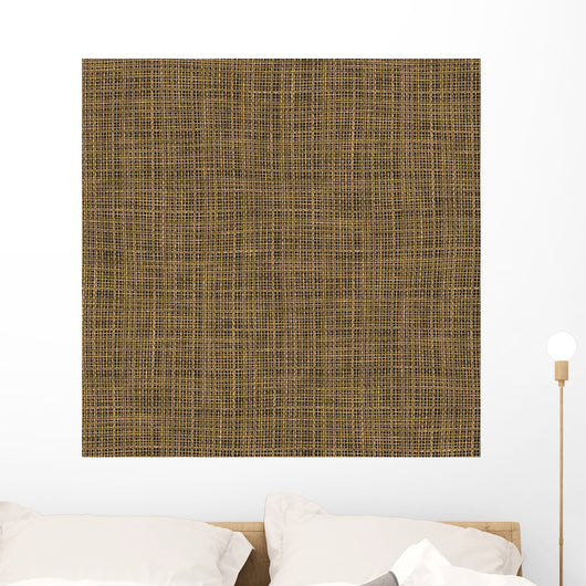 Burlap Cloth Plate Seamless Wall Decal