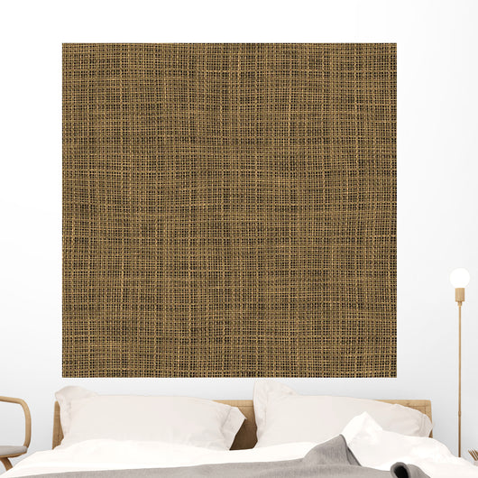 Burlap Cloth Plate Seamless Wall Decal