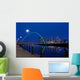 Gateshead Millenium Bridge at Night Wall Mural