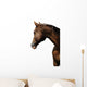 TÃªte de cheval sur fond blanc Wall Mural
