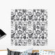 Funny Characters Ornament Seamless Wall Decal