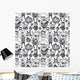 Funny Characters Ornament Seamless Wall Decal